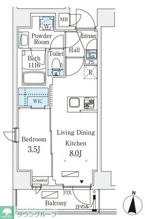 リテラス住吉の物件間取画像